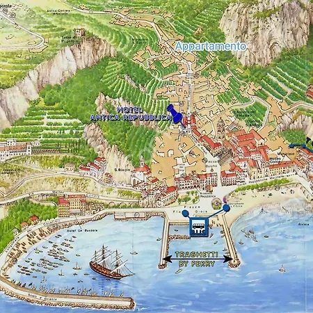 Penthouse In The Historical Center With Sea View 5 Minutes Away,400mt, From Main Square *